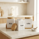 Ceramic Jar Set With Base 3 Pieces